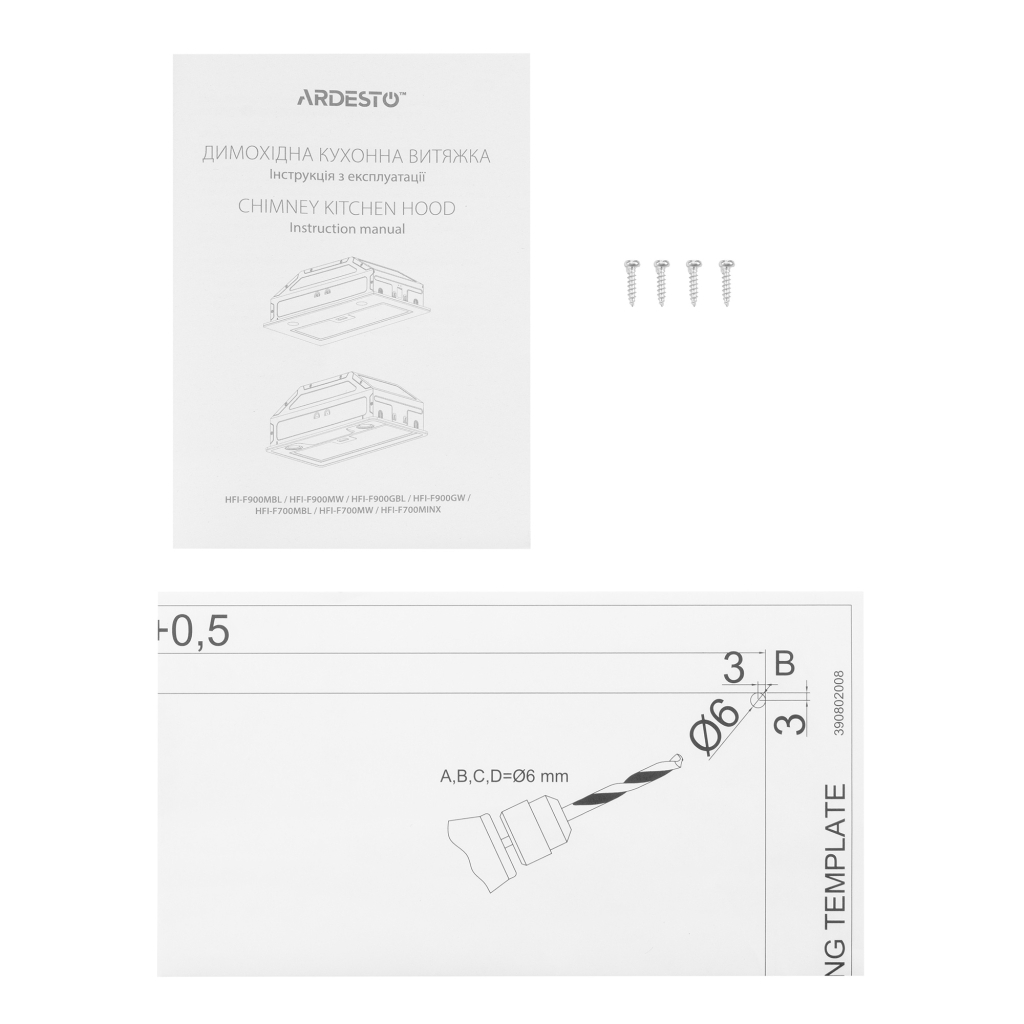 Витяжка кухонна Ardesto HFI-F900GBL - зображення 10