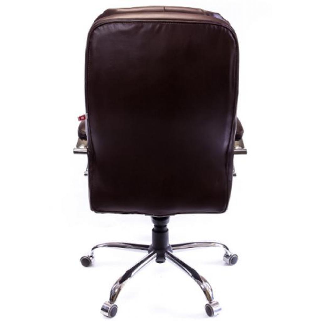 Офісне крісло Аклас Тироль CH MB Кожа натур. Коричневая (05300) - зображення 4