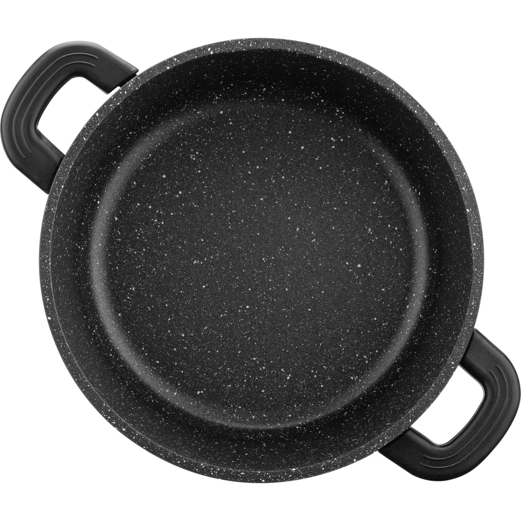 Каструля Ardesto Gemini Anzio скляна кришка 20 см 2,5 л чорна (AR2420GE) - зображення 5