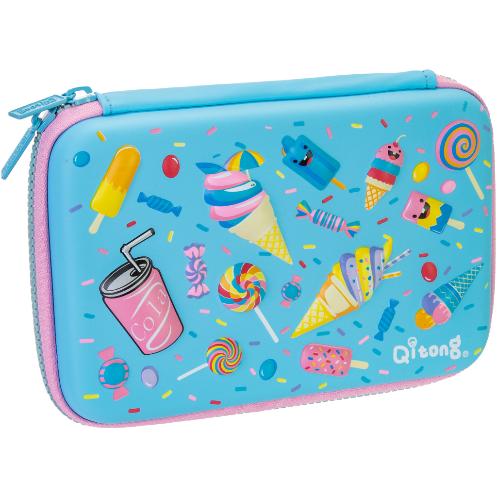 Пенал Cool For School 1 відділення з органайзером блакитний (QT-5650-Blue) - зображення 1