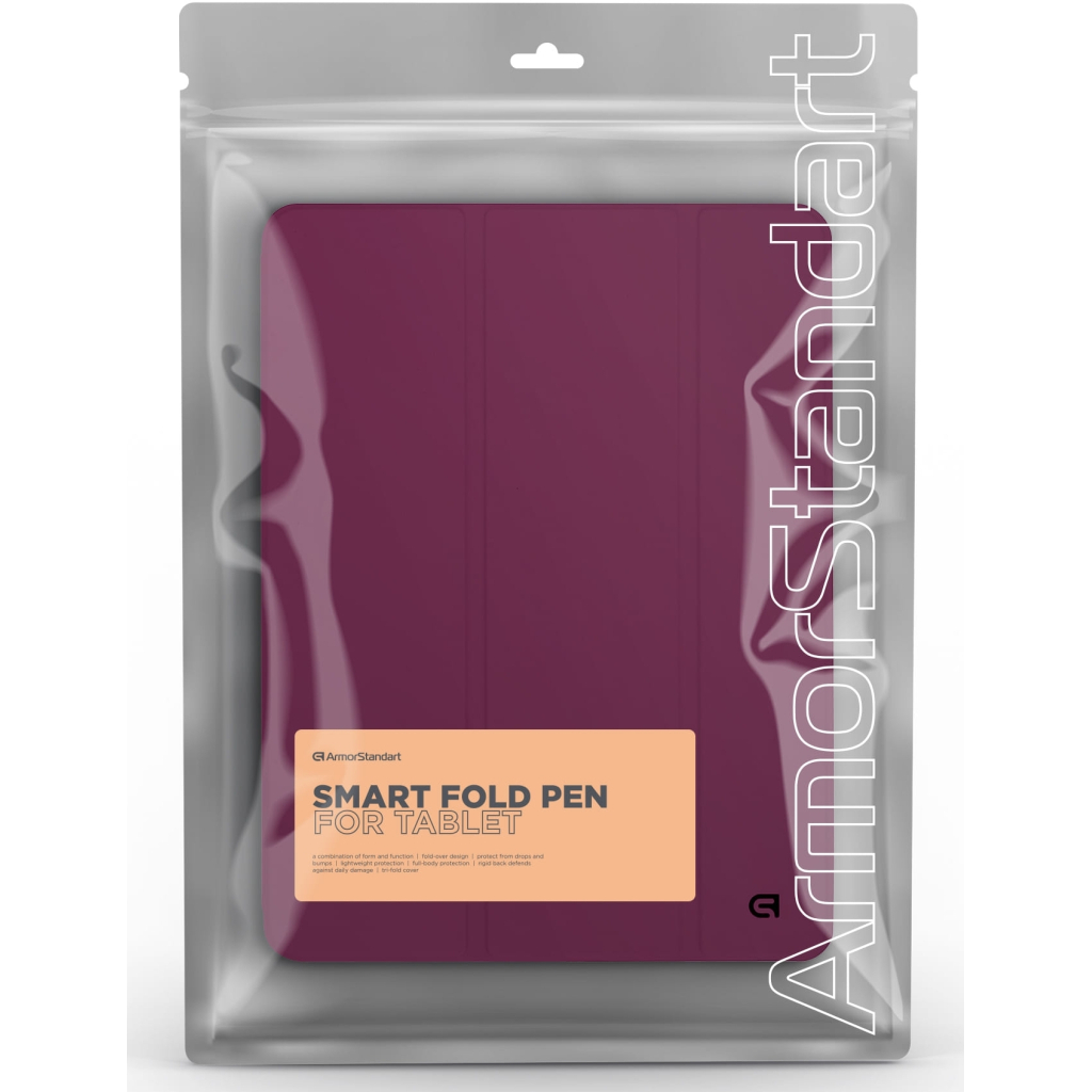 Чохол до планшета Armorstandart Smart Fold Pen Lenovo Tab K11 Plus Plum (ARM84128) - зображення 8