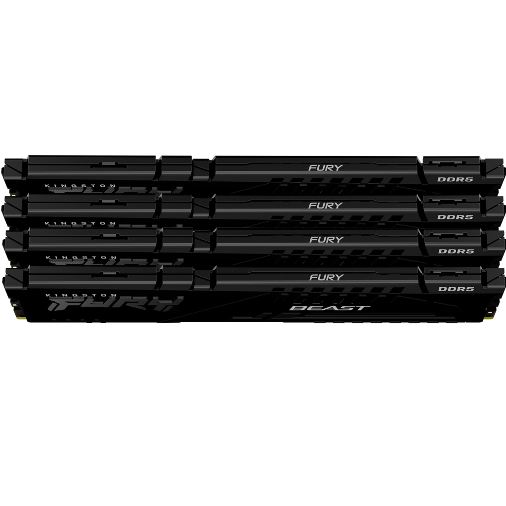 Модуль пам'яті для комп'ютера DDR5 128GB (4x32GB) 5600 MHz Beast Black XMP Kingston Fury (ex.HyperX) (KF556C40BBK4-128) - зображення 3