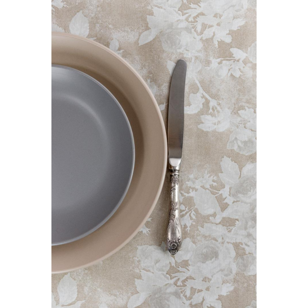 Скатертина Прованс непромокаюча Simfoni Алюр беж D-136 см (033617) - зображення 6