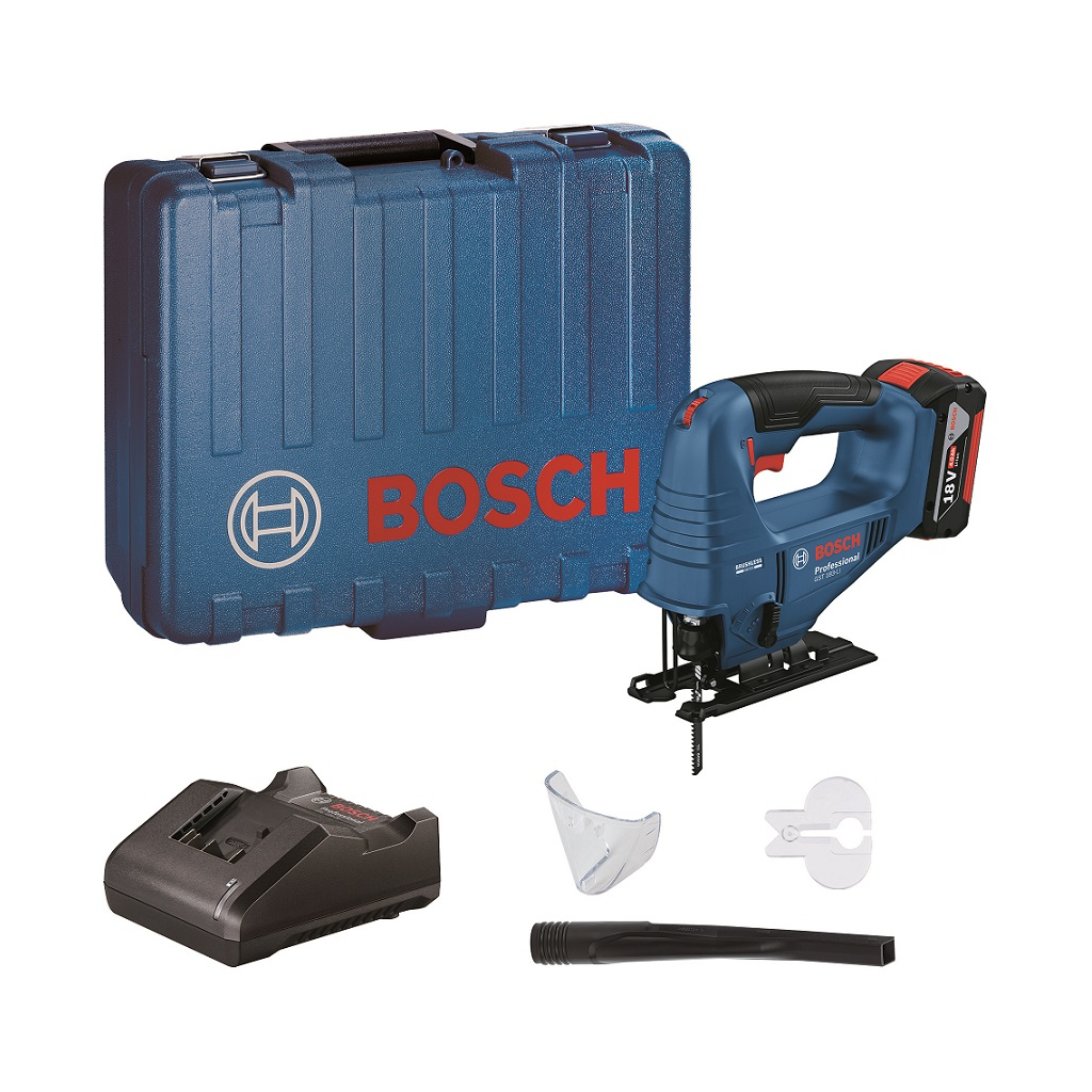 Електролобзик Bosch GST 183-LI безщітковий, 18V, 1х4Ah, 0-3300 об/хв, хід 20мм, кейс (0.601.5B7.022) - зображення 1