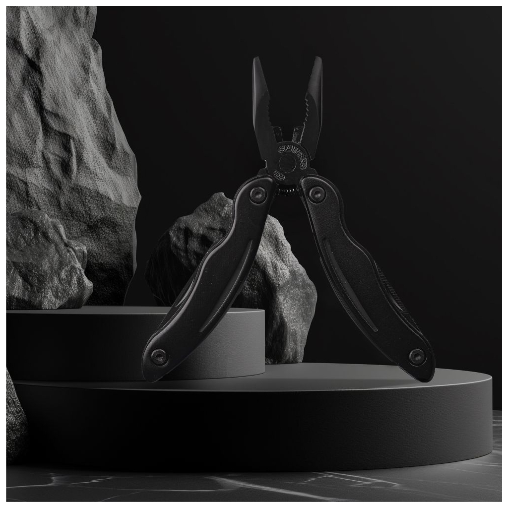 Мультитул TheGeneral Versa 9 функцій 165 мм у чохлі чорний (1689TG-1) - зображення 5