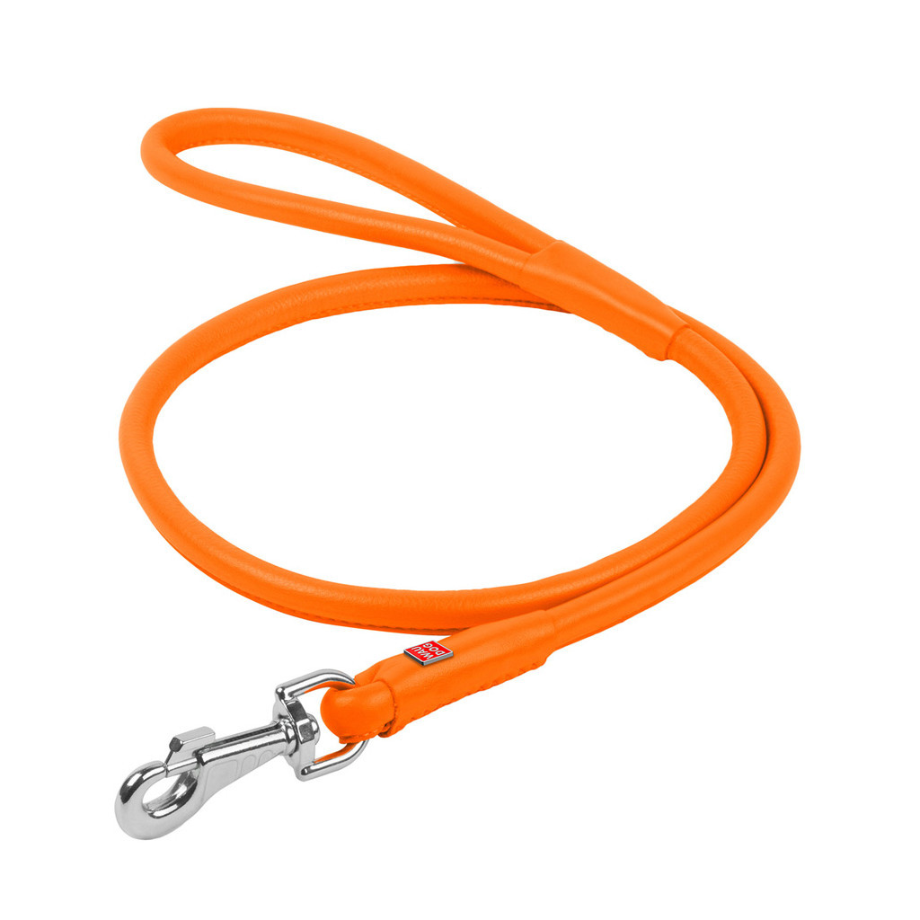 Повідець для собак WAUDOG Glamour круглий L d 13 мм Д 122 см помаранчевий (33794) - зображення 1