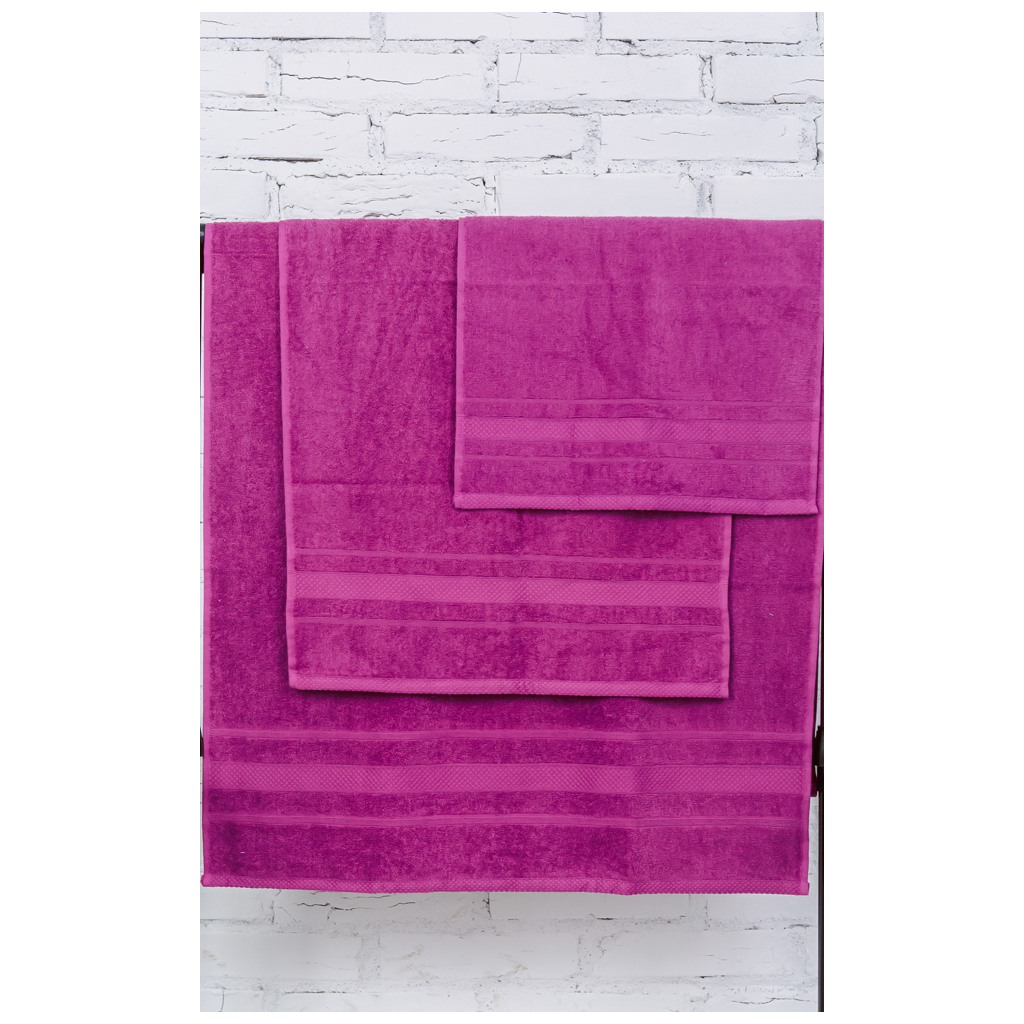 Рушник MirSon набір банний 5011 SoftNess Plum 50x90, 70x140, 100x150 (2200003182712) - зображення 2