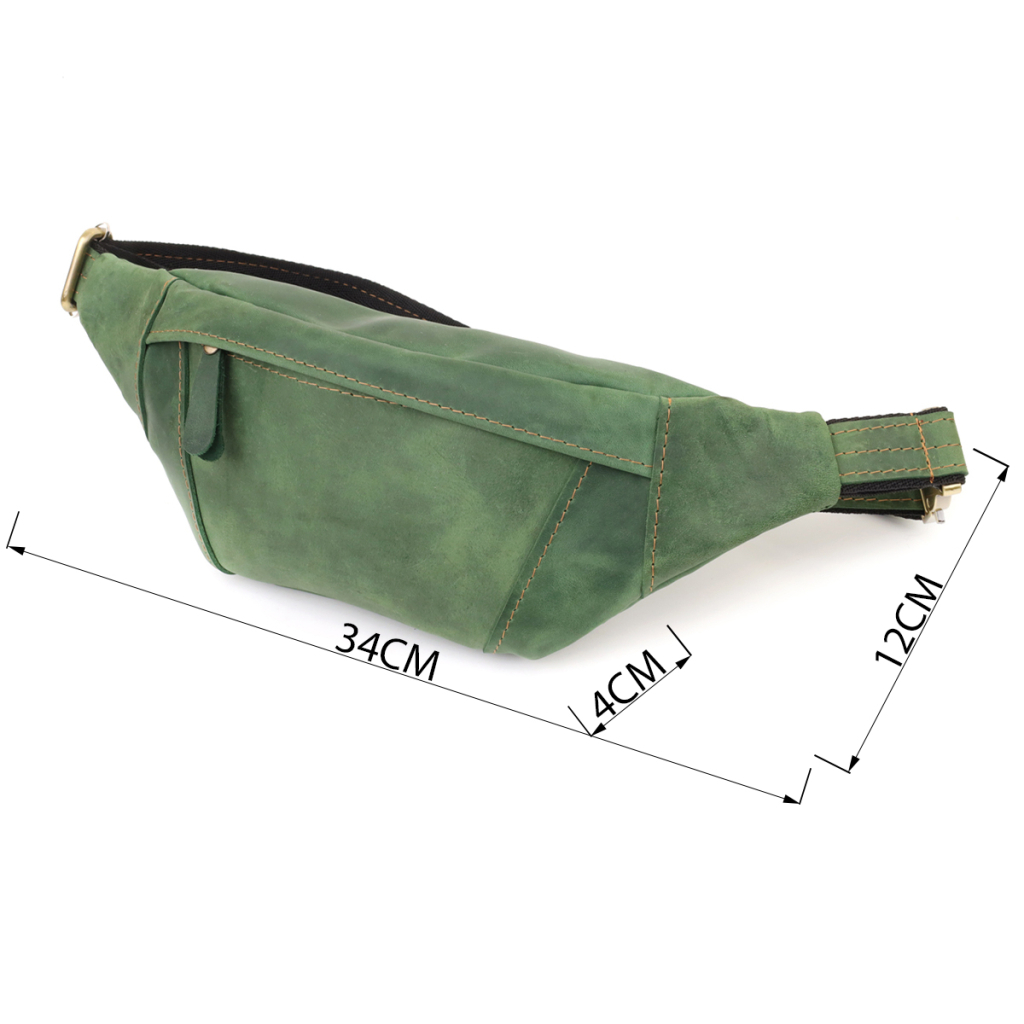 Сумка Shvigel З натуральної шкіри Зелена (23124) - зображення 3