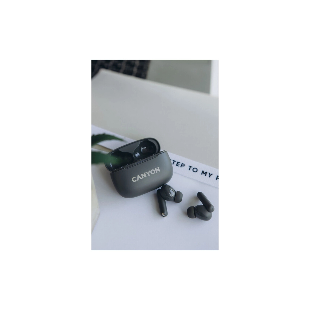 Навушники Canyon TWS-10 OnGo ANC ENC Graphite (CNS-TWS10B) - зображення 11
