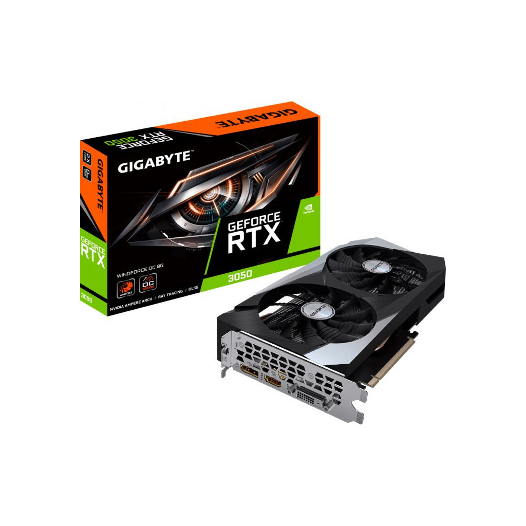 Відеокарта GIGABYTE GeForce RTX3050 8Gb WINDFORCE OC (GV-N3050WF2OC-8GD) - зображення 2