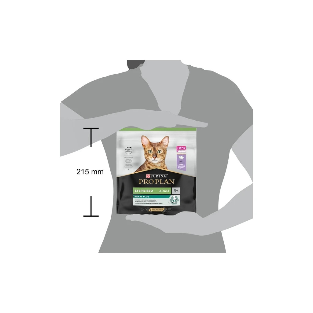 Сухий корм для кішок Purina Pro Plan Sterilised Adult 1+ Renal Plus Для дорослих стерилізованих З індичкою 400 г (7613033564673) - зображення 3