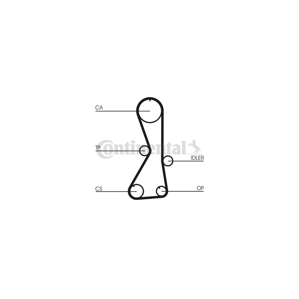 Ремінь ГРМ CONTITECH CT1016 - зображення 1