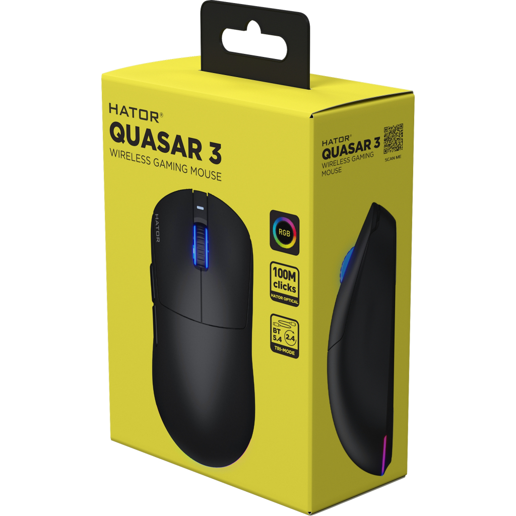 Мишка Hator Quasar 3 Wireless Black (HTM730) - зображення 7