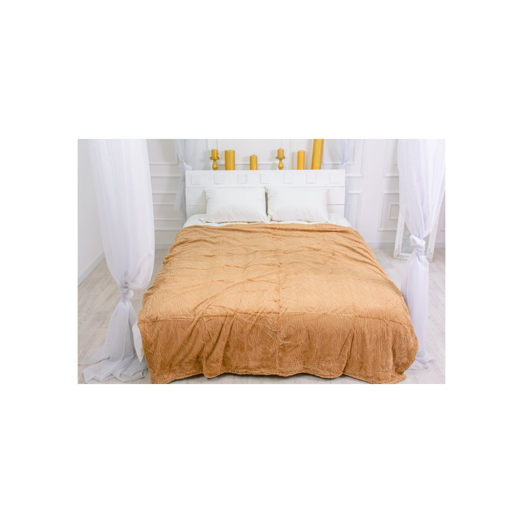 Плед MirSon 1010 Damask Cappuccino 150x200 (2200002980043) - зображення 1