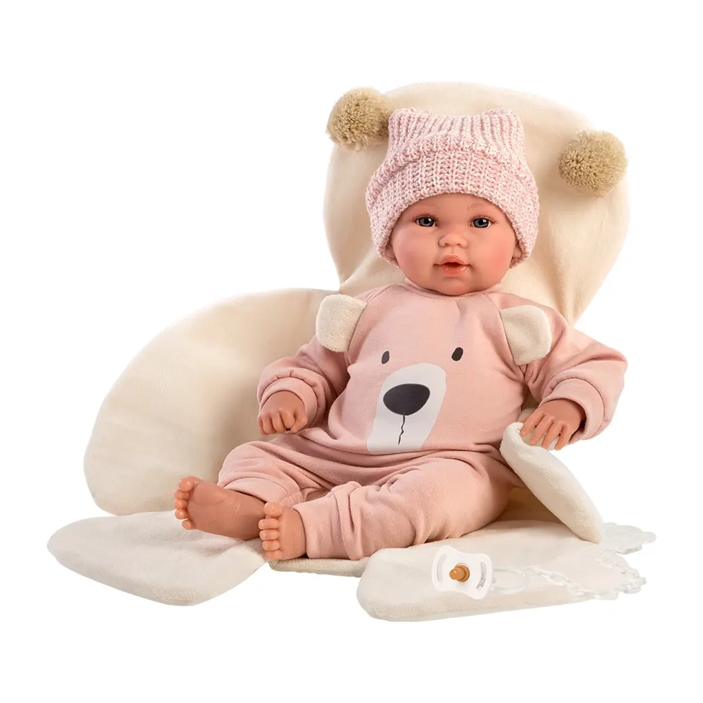 Лялька Llorens Recien Nacida Llorona Osito Rosa, 36 см (63644) - зображення 2