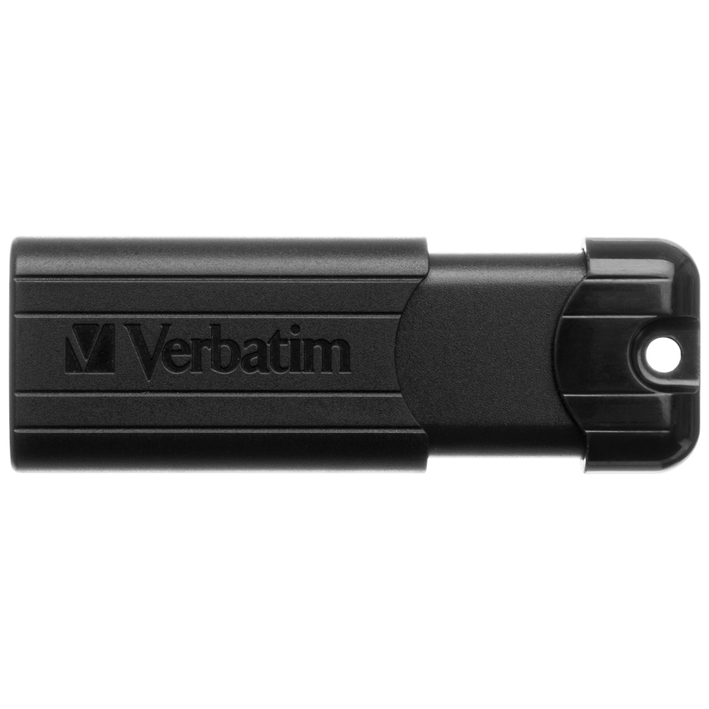 USB флеш накопичувач Verbatim 16GB PinStripe Black USB 3.2 (49316) - зображення 1