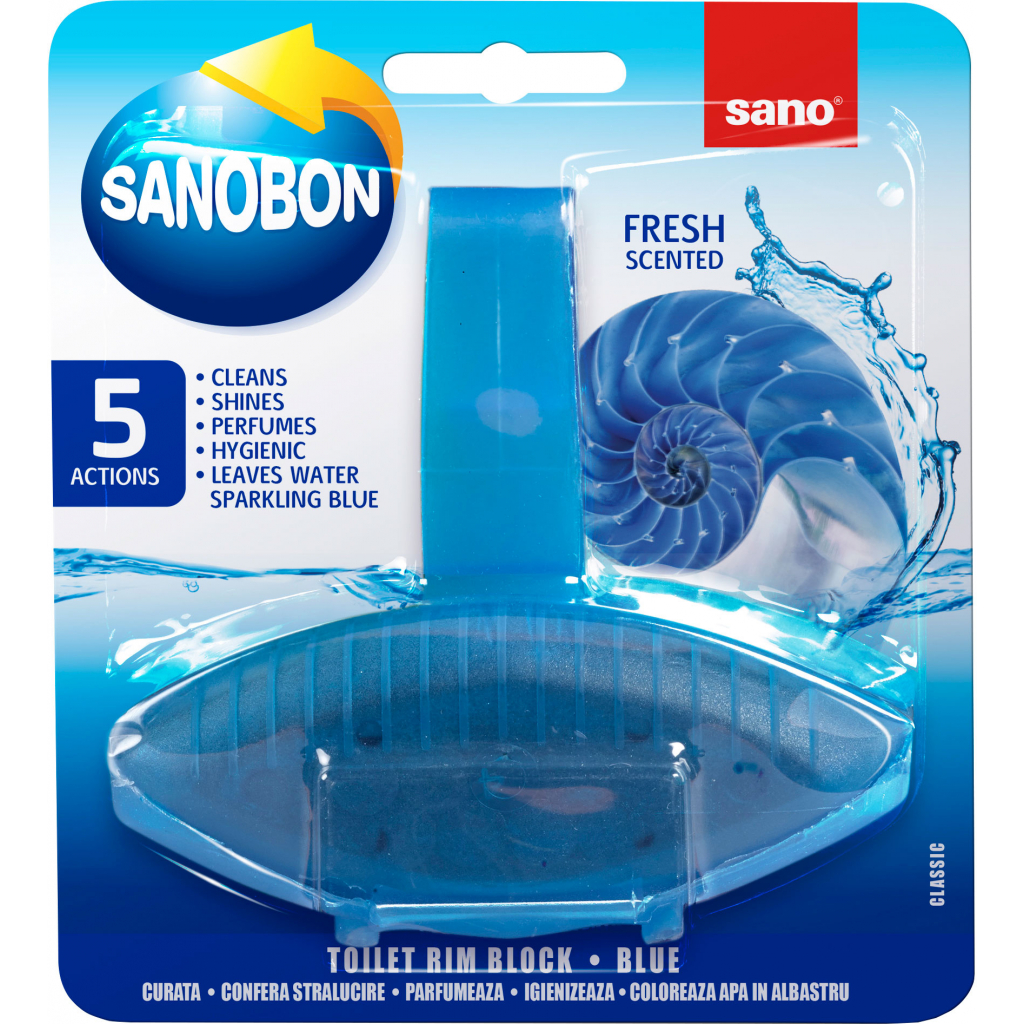 Туалетний блок Sano Синій 55 г (7290010935635) - зображення 1