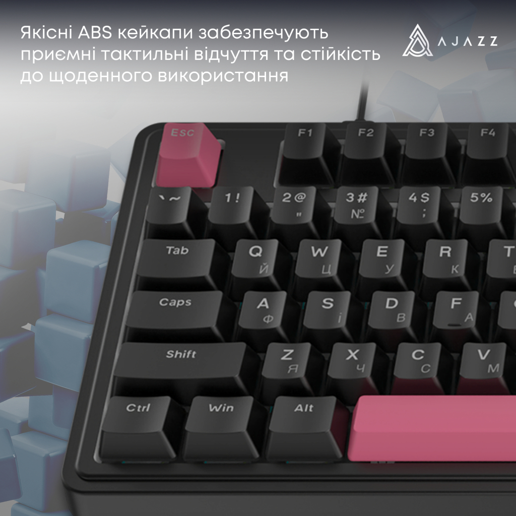 Клавіатура Ajazz AK980 Red Switch USB UA Black (AK980-R-BR) - изображение 9