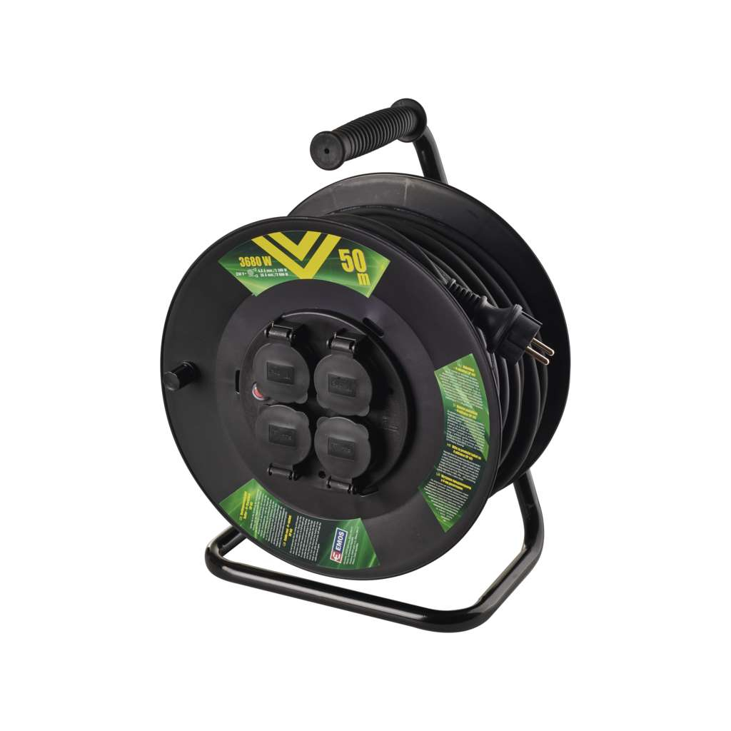 Мережевий подовжувач EMOS катушка 4 роз., 50 м (P08250) - зображення 2