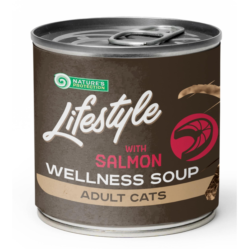 Консерви для котів Nature's Protection Lifestyle Adult cats Sterilised Soup Salmon 140 г (KIKNPLF63358) - зображення 1