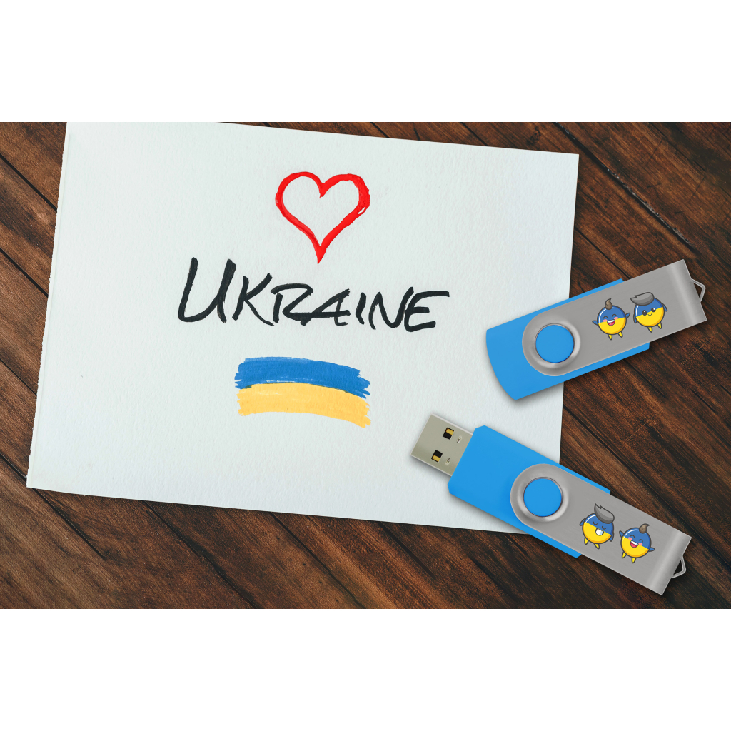 USB флеш накопичувач Goodram 32GB UTS2 Ukraine Process Blue USB 2.0 (UTS2-0320B0R11-UA) - зображення 4