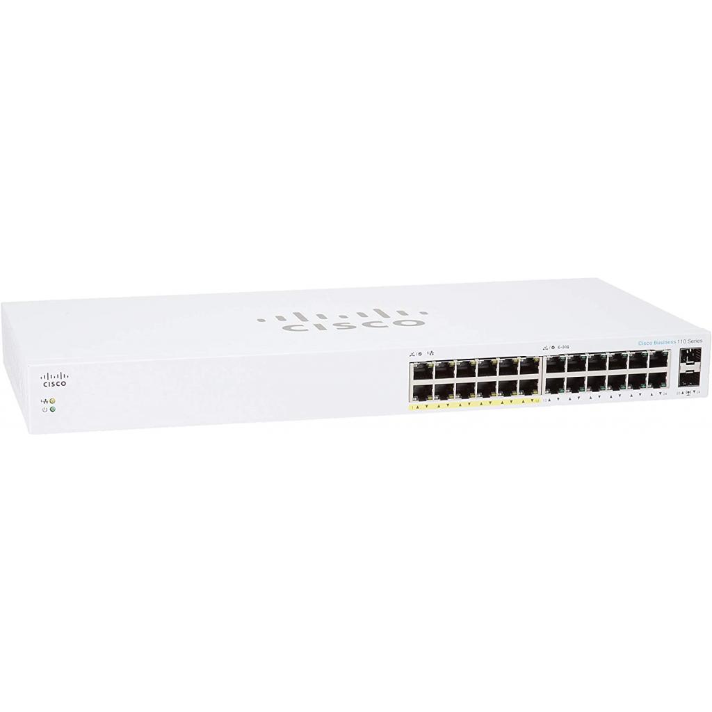 Комутатор мережевий Cisco CBS110-24PP-EU - зображення 1