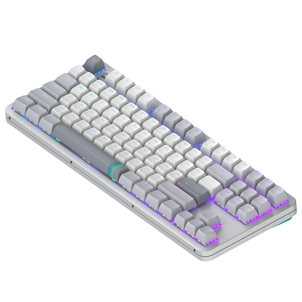 Клавіатура Dark Project ALU87 Daylight ABS RGB Mech G3MS Zircon White/Grey (DPKB_DAYLIGHT_87_ANSI_UA) - зображення 3