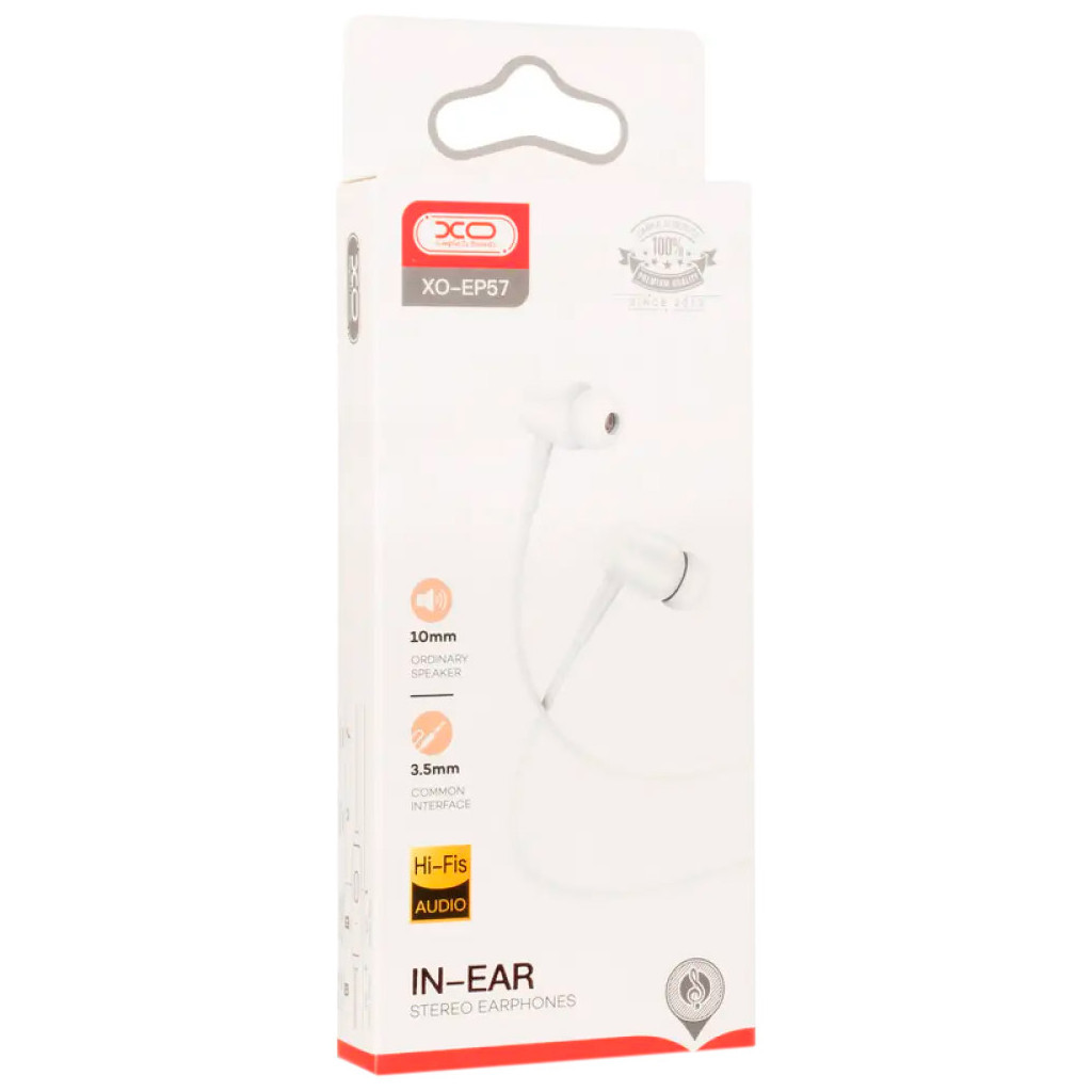 Навушники XO EP57 White (XO-EP57-WH) - зображення 4