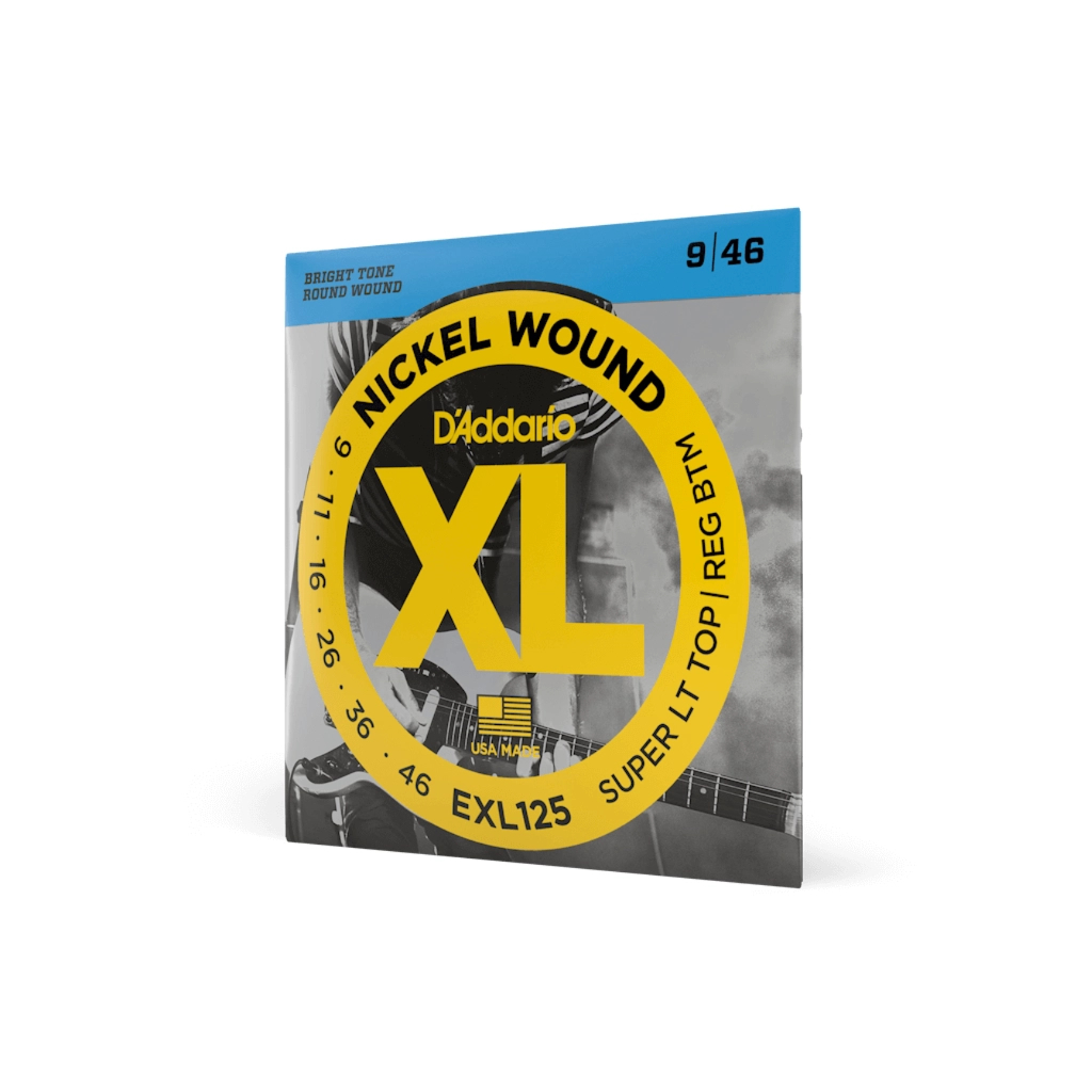 Струни для гітари D'Addario XL Nickel Wound Super Light Top / Regular Bottom (09-46) (EXL125) - зображення 2