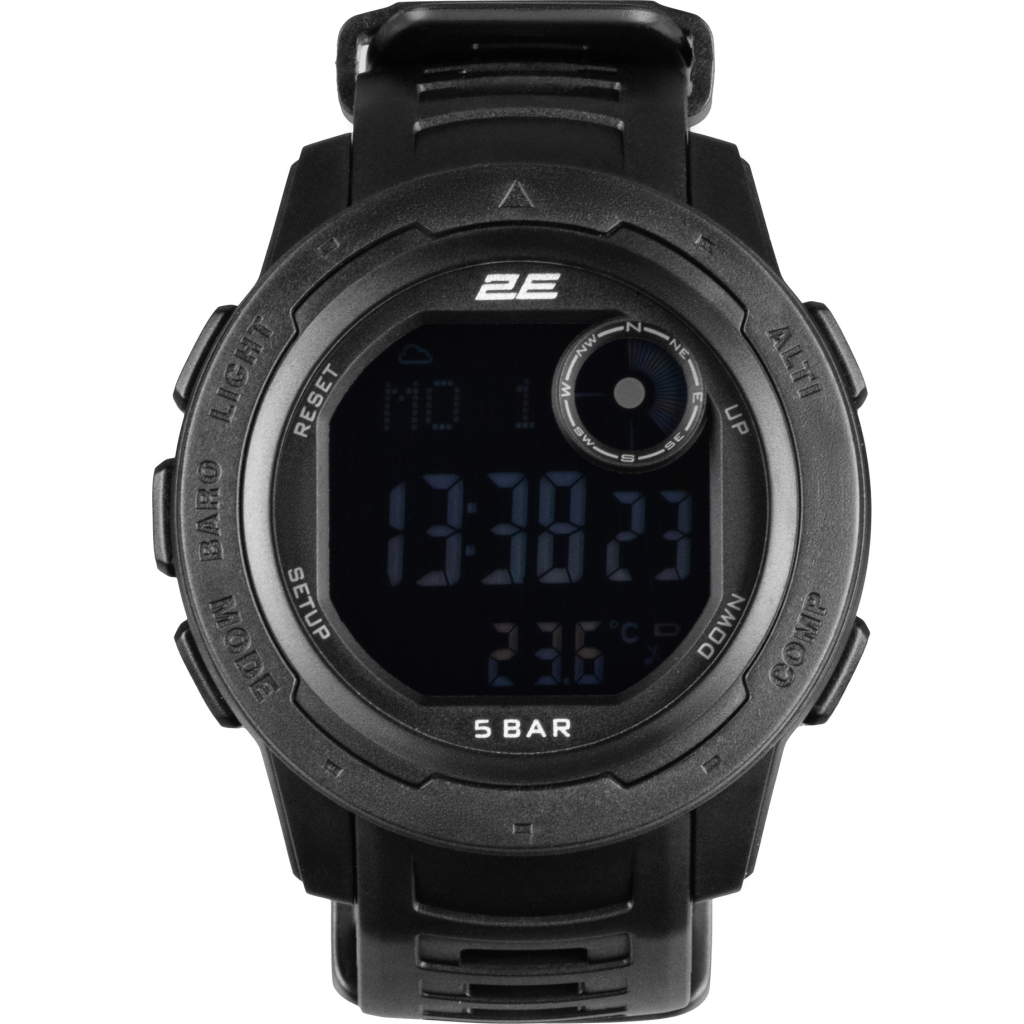 Смарт-годинник 2E Delta X Black з компасом та крокоміром (2E-TCW10BK) - зображення 2