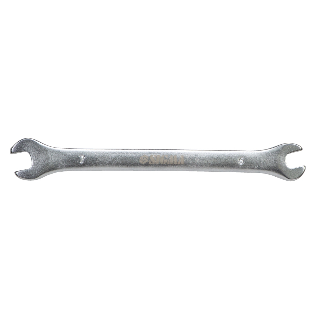 Ключ Sigma ріжковий 6×7мм CrV (6025611) - зображення 1