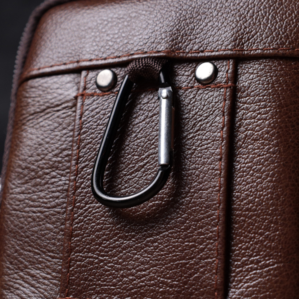 Сумка Vintage З натуральної шкіри Коричнева (22738) - зображення 12