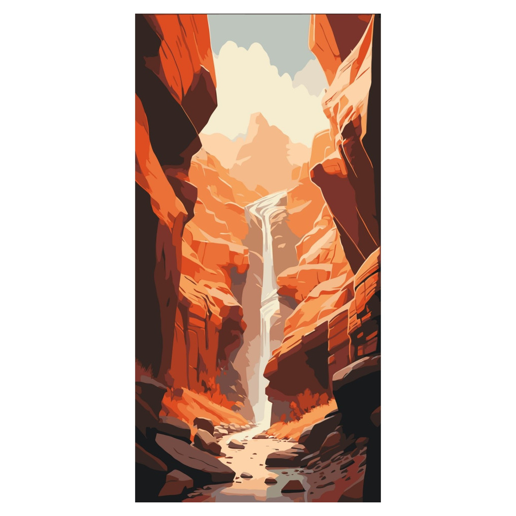 Картина по номерам ArtCraft Каньйон 40х80 см (11567-AC) - зображення 1