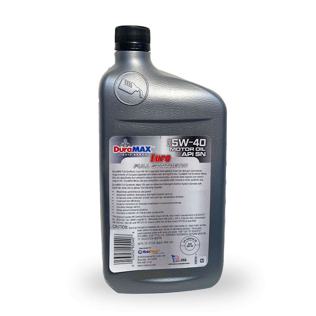 Моторна олива DuraMAX 5W40 SYNTHETIC EURO, 0,946 л - зображення 3