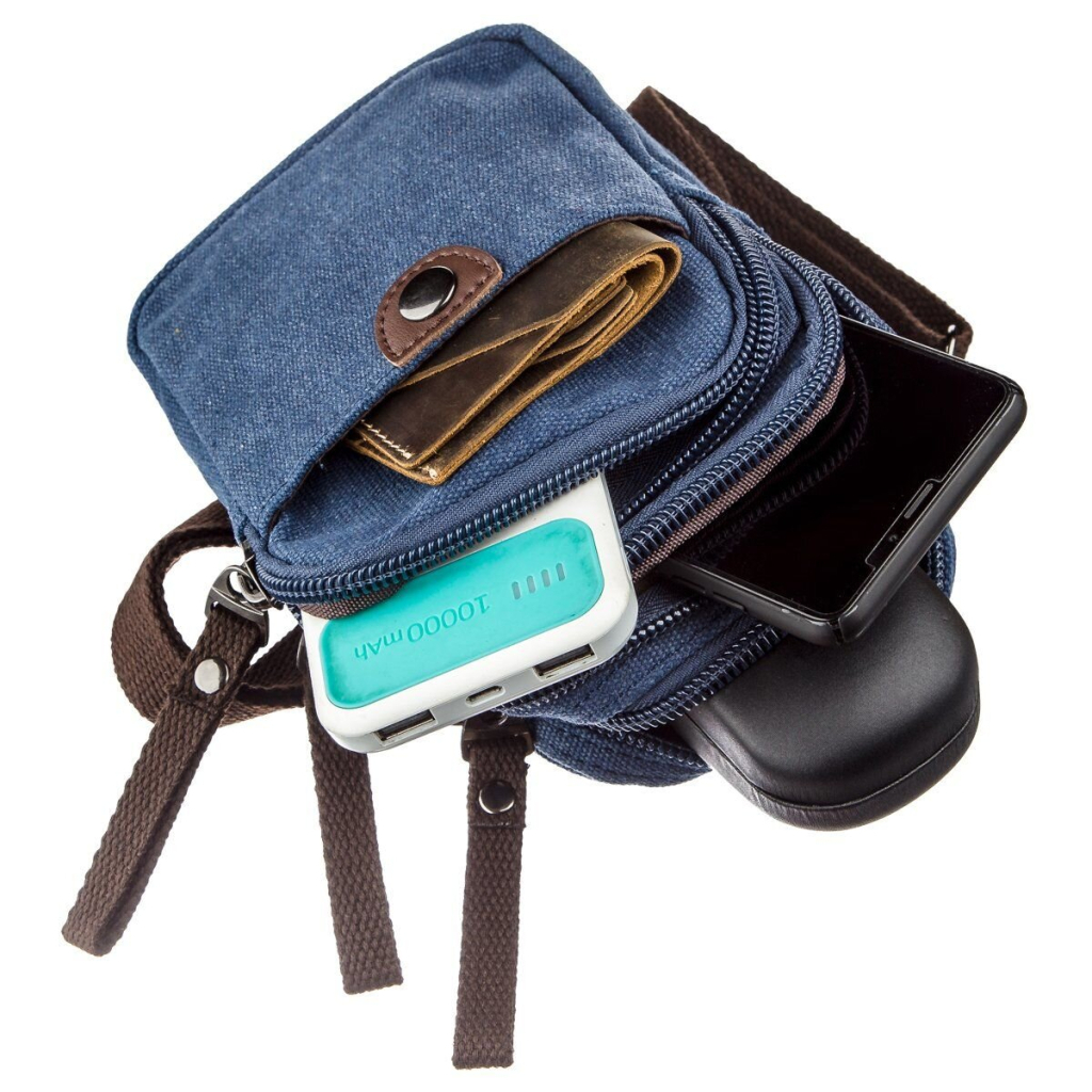 Сумка Vintage Текстильна Синя (20162) - зображення 6