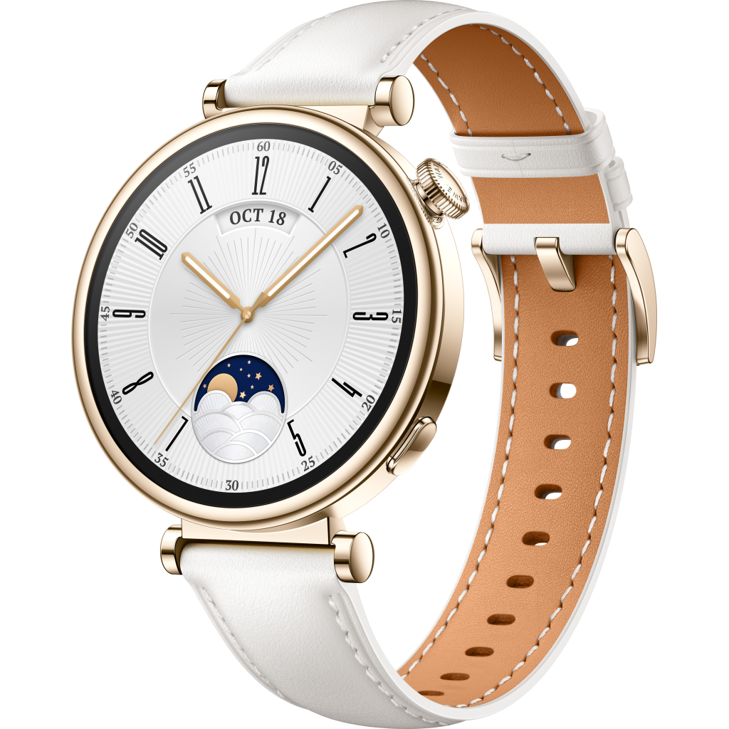 Смарт-годинник Huawei WATCH GT 4 41mm Classic White Leather (55020BJB) - зображення 1