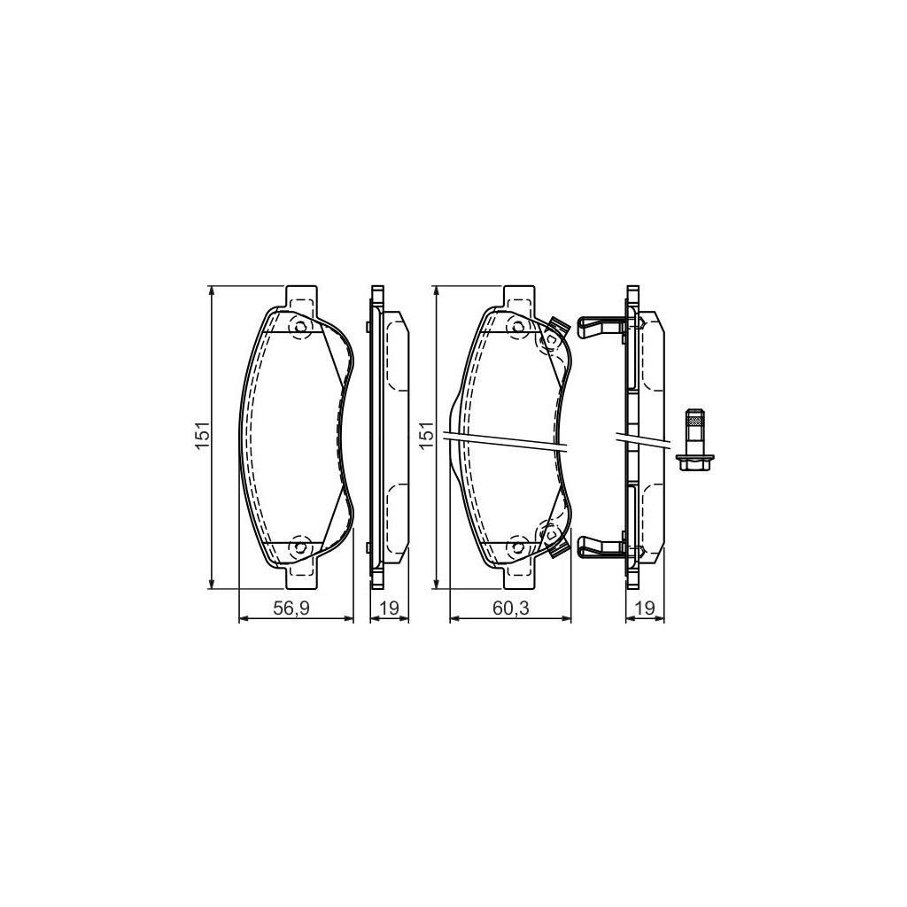 Гальмівні колодки Bosch 0 986 494 379 - зображення 4