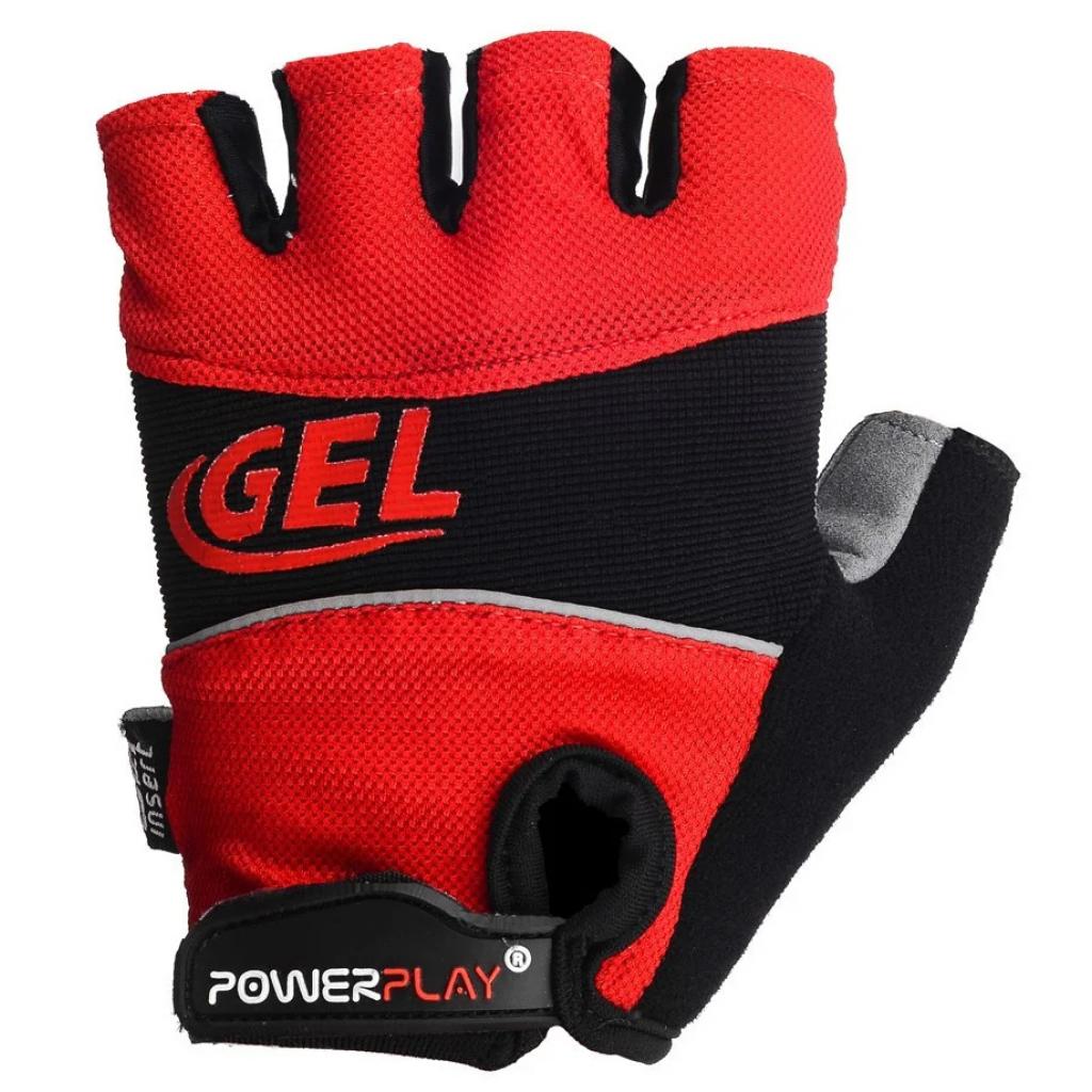 Велорукавиці PowerPlay 1058 Red L (1058_L_Red) - зображення 2