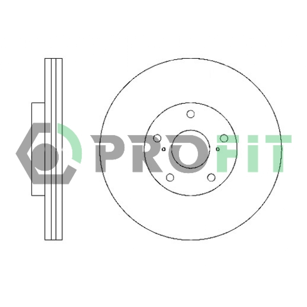 Гальмівний диск Profit 5010-1446 - зображення 1