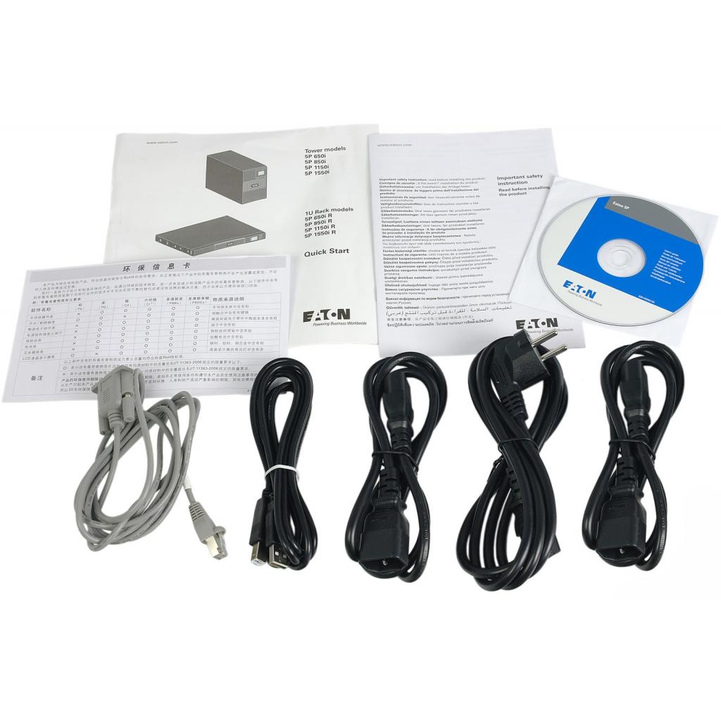 Пристрій безперебійного живлення Eaton 5P 1550VA RM (9210-6384) - зображення 9