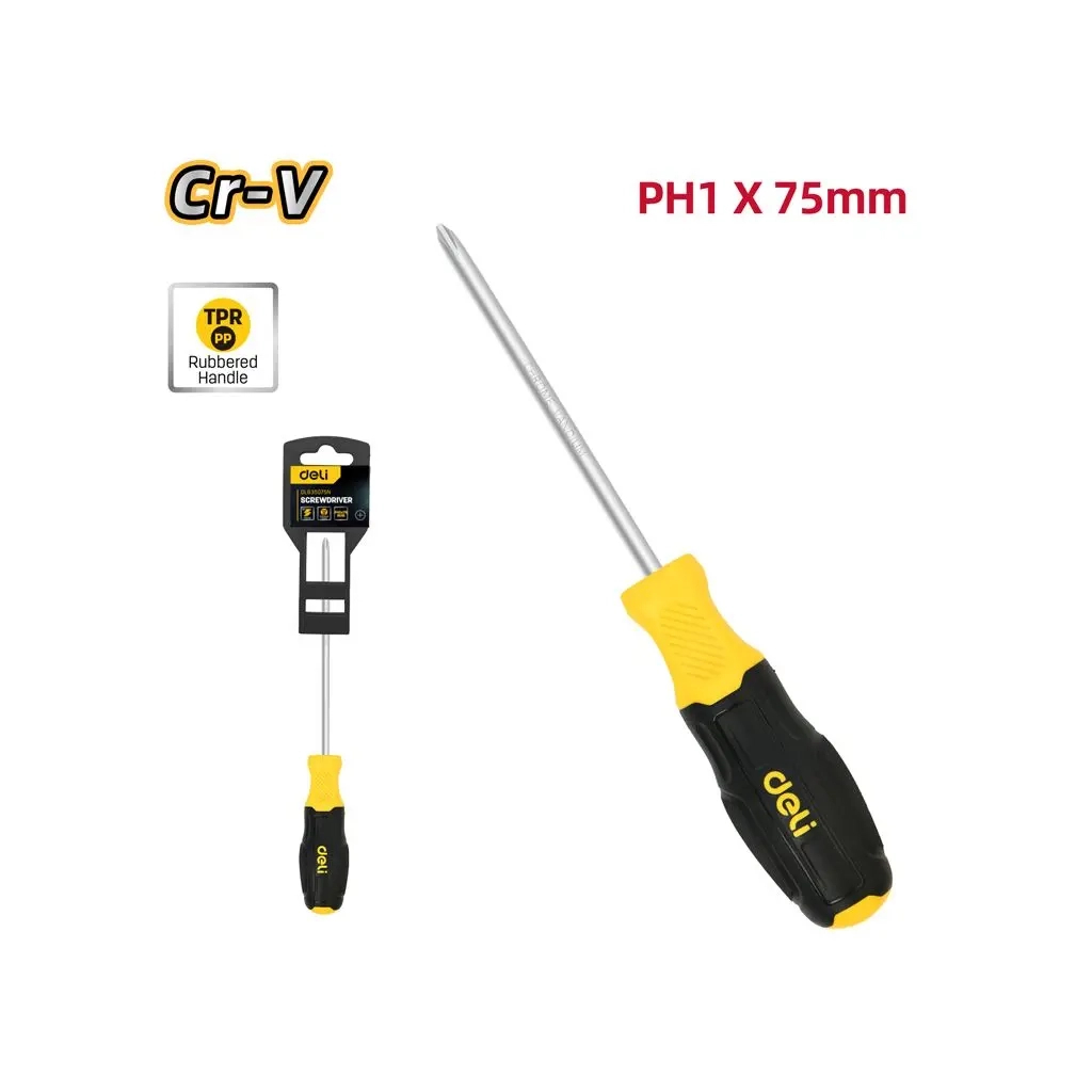 Викрутка Deli PH1 x 75 мм (EDL635075N) - зображення 2
