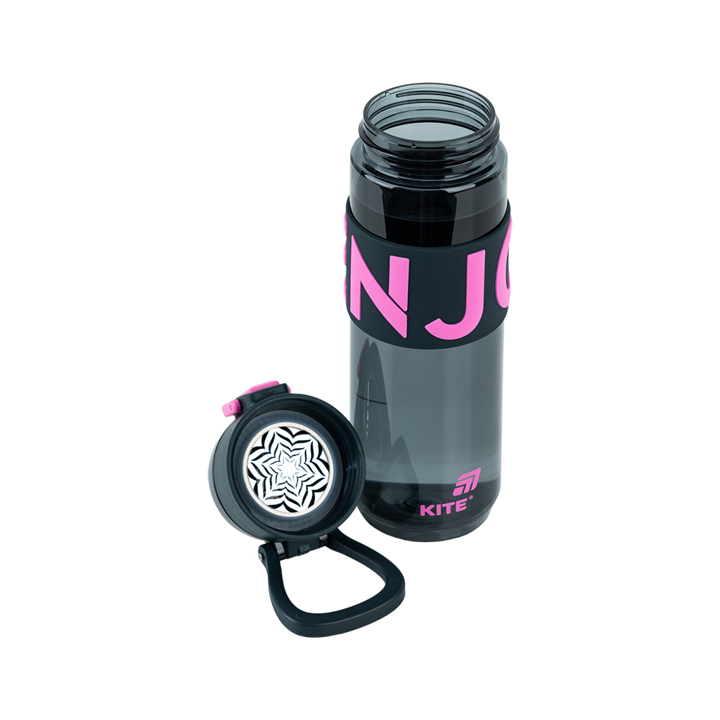 Пляшка для води Kite 680 мл чорно-рожева (K25-1233-3) - зображення 4