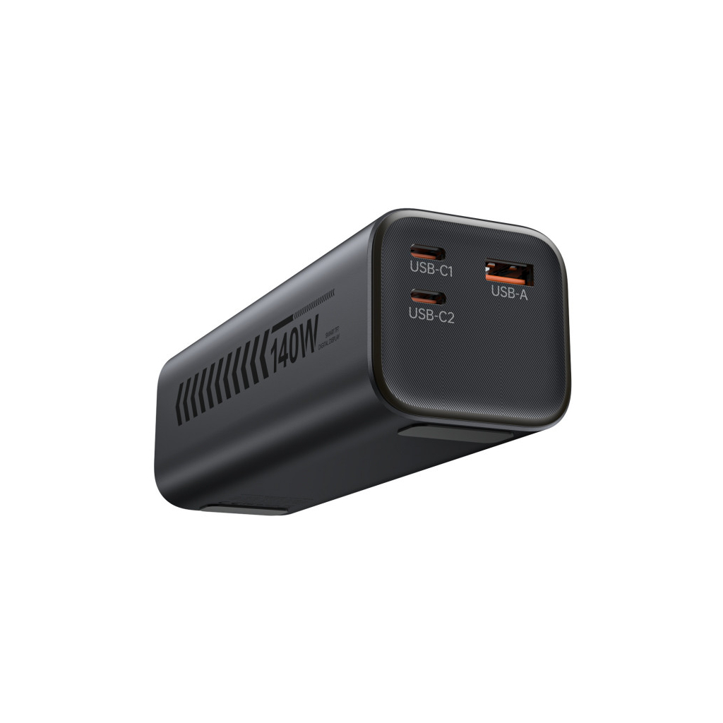 Батарея універсальна Choetech 27000mAh, PD/140W in/out, 2*USB-C/PD5.0, QC3.0/22W, TFT Display (B670-CCGY) - зображення 3