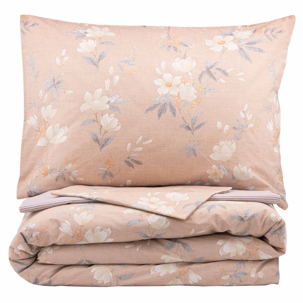 Постільна білизна Ardesto Gloria сатин магнолія, смужка євро 200х220 (ART2022MB) - зображення 2