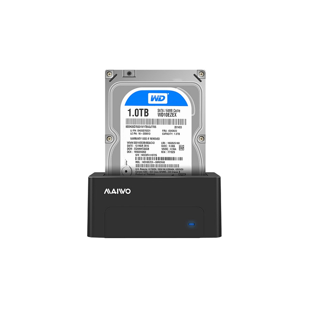 Док-станція для накопичувачів Maiwo HDD 2.5"/3.5" SATA/SSD USB 3.0 (K308P) - зображення 2