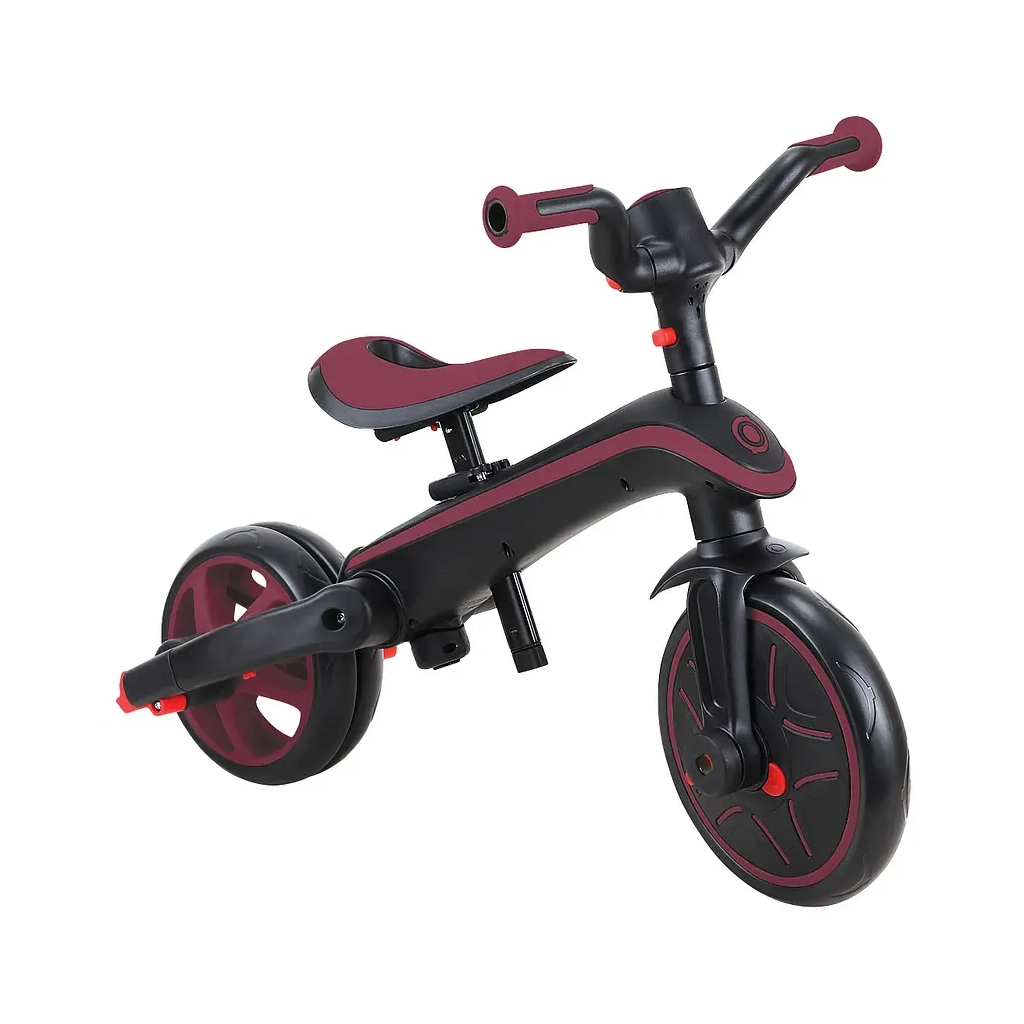 Дитячий велосипед Globber Explorer trike Foldable 4 в 1, бордовий (732-202-2) - зображення 10