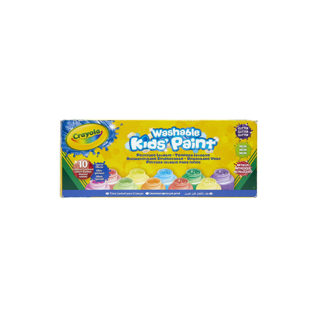 Гуашеві фарби Crayola Special Effects у пляшках (washable), 10 шт (54-2395) - зображення 1