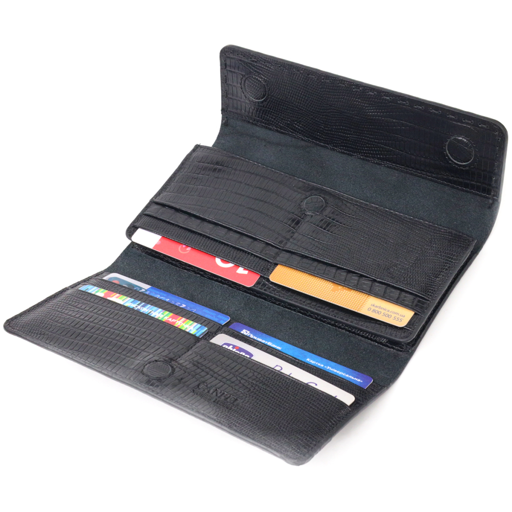 Гаманець Canpellini З натуральної шкіри Чорний (21664) - зображення 6