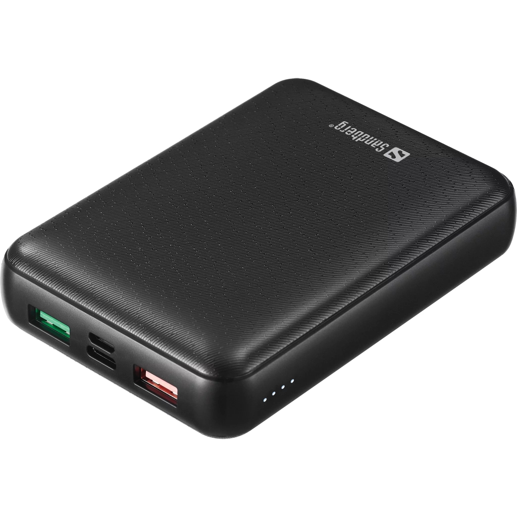 Батарея універсальна Sandberg 15000mAh, PD/45W(20V/2.25A), QC3.0, USB-C, Micro-USB, USB-A*2 (420-66) - зображення 1