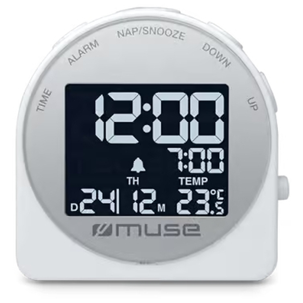 Настільний годинник Muse цифровий сірий (M-09 CW) - зображення 2